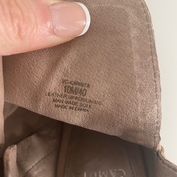 Vince Camuto Karenta leather open toe shoes tan size 10 - Picture 9 of 14